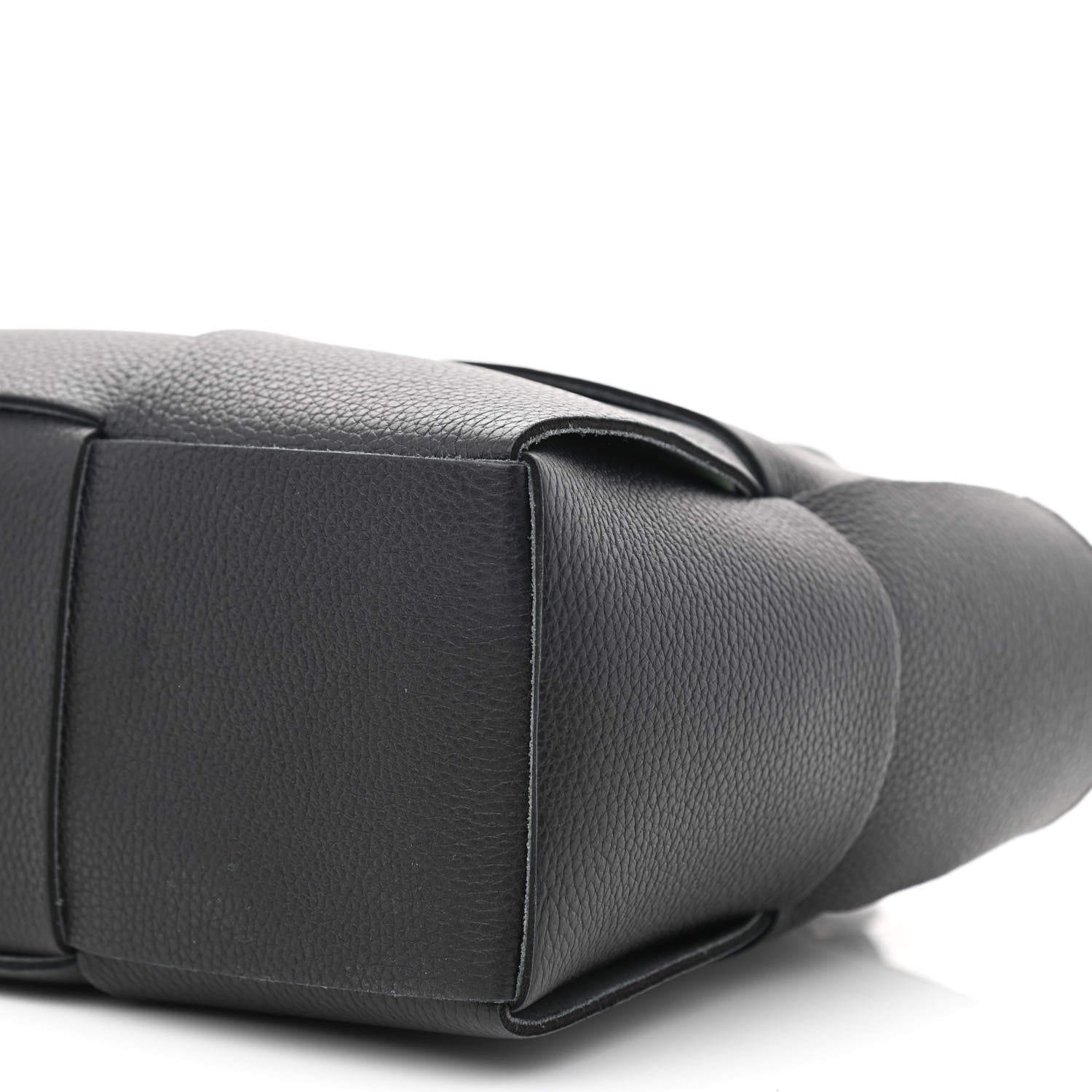 Bottega Veneta Grained Calfskin Maxi Intrecciato Mini Arco Tote Black 11 of 11