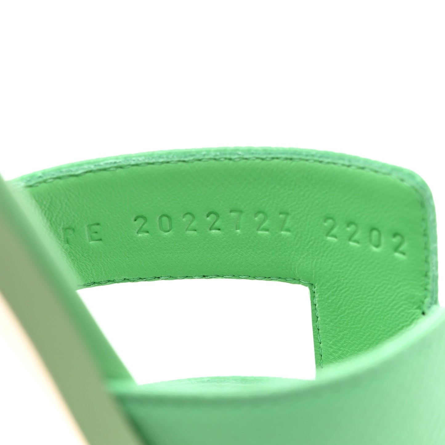 Epsom Oran Sandals 39.5 Vert Pomme