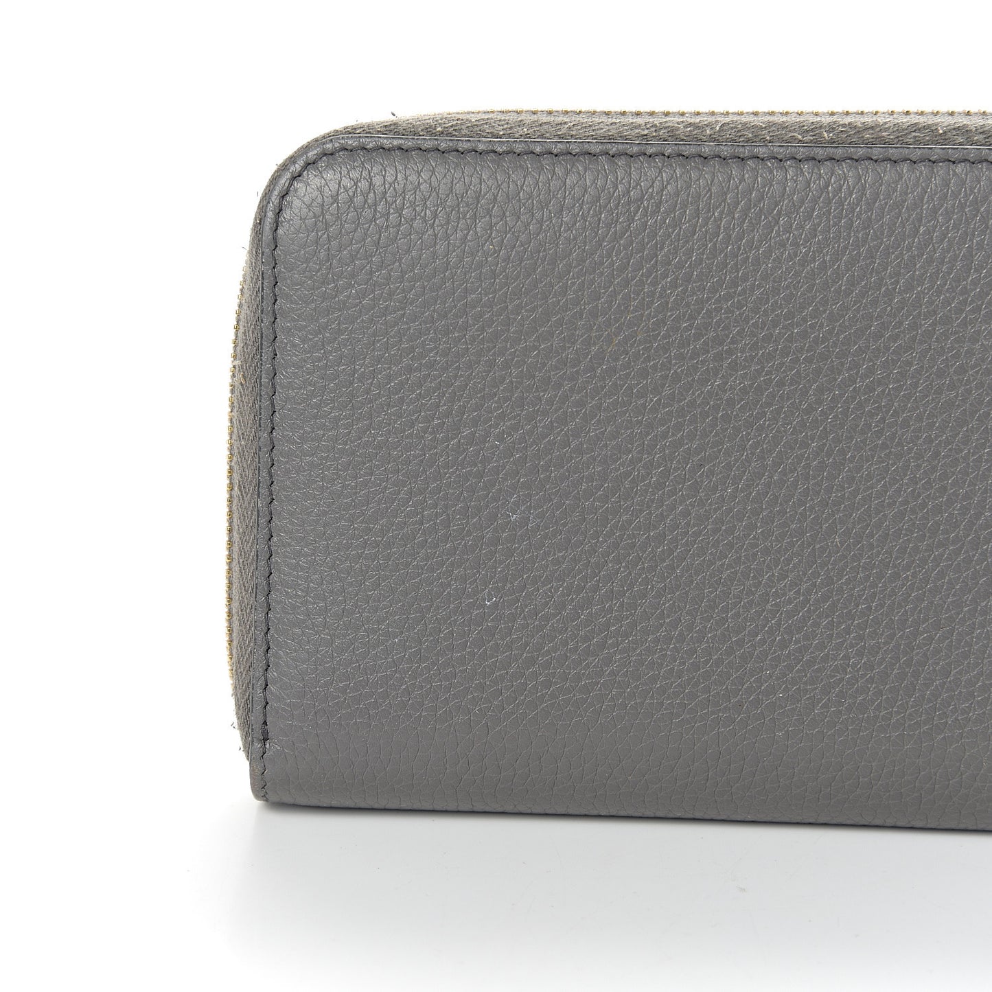 Vitello Daino Zip Around Wallet Marmo Cobalto