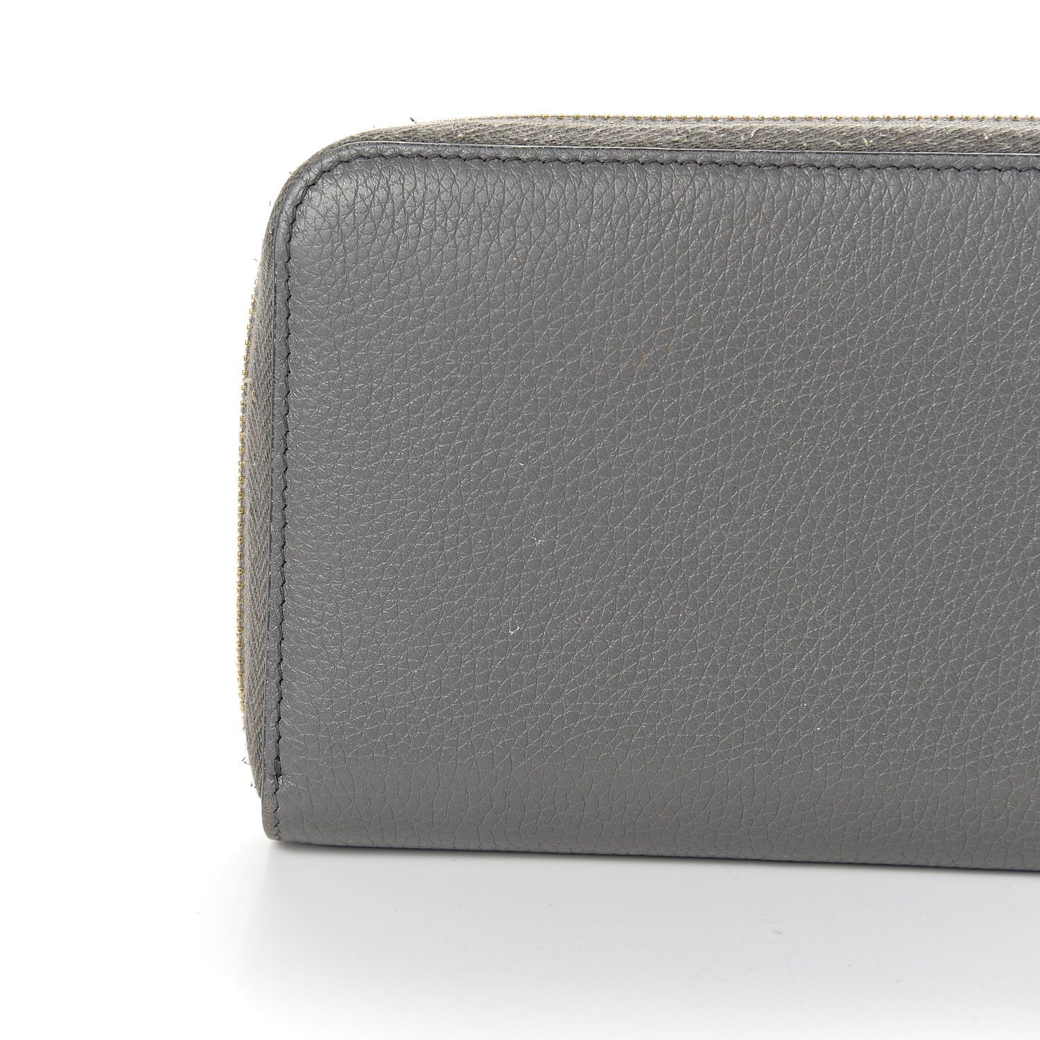 Prada Vitello Daino Zip Around Wallet Marmo Cobalto 9 of 10