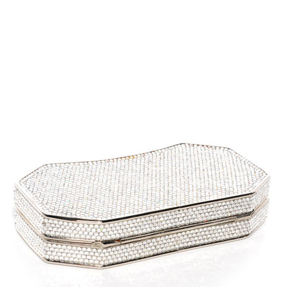 Judith Leiber Crystal Minaudière Clutch Silver 4 of 7