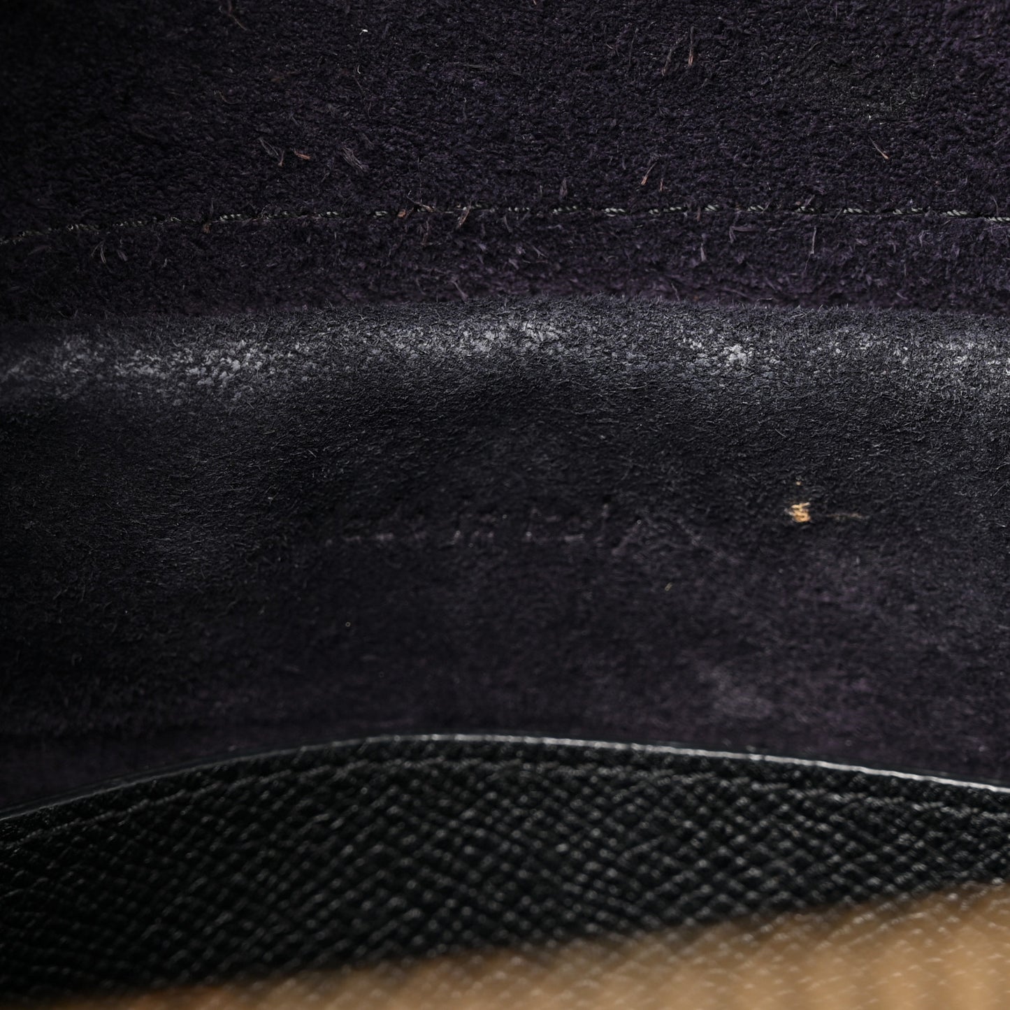 Grained Calfskin Micro Belt Bag Black