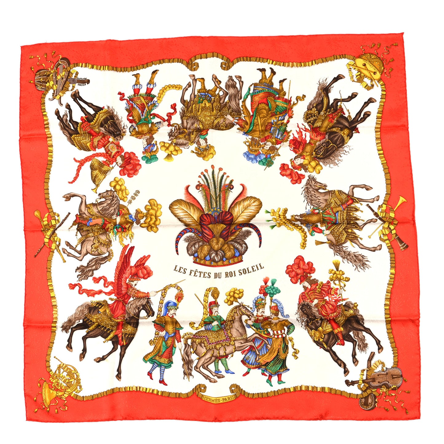 Silk Les Fetes du Roi Soleil Scarf 90