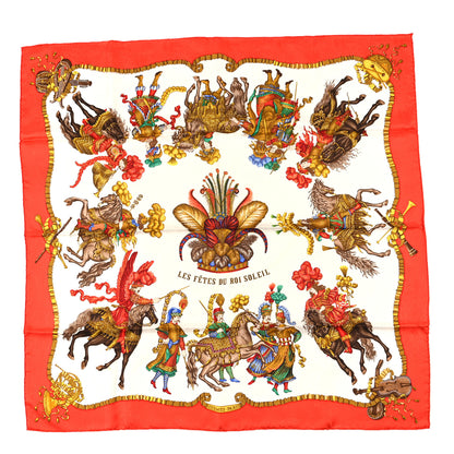 Hermes Silk Les Fetes du Roi Soleil Scarf 90 1 of 3