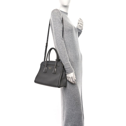 Prada Saffiano Cuir Double Zip Frame Tote Marmo 2 of 17
