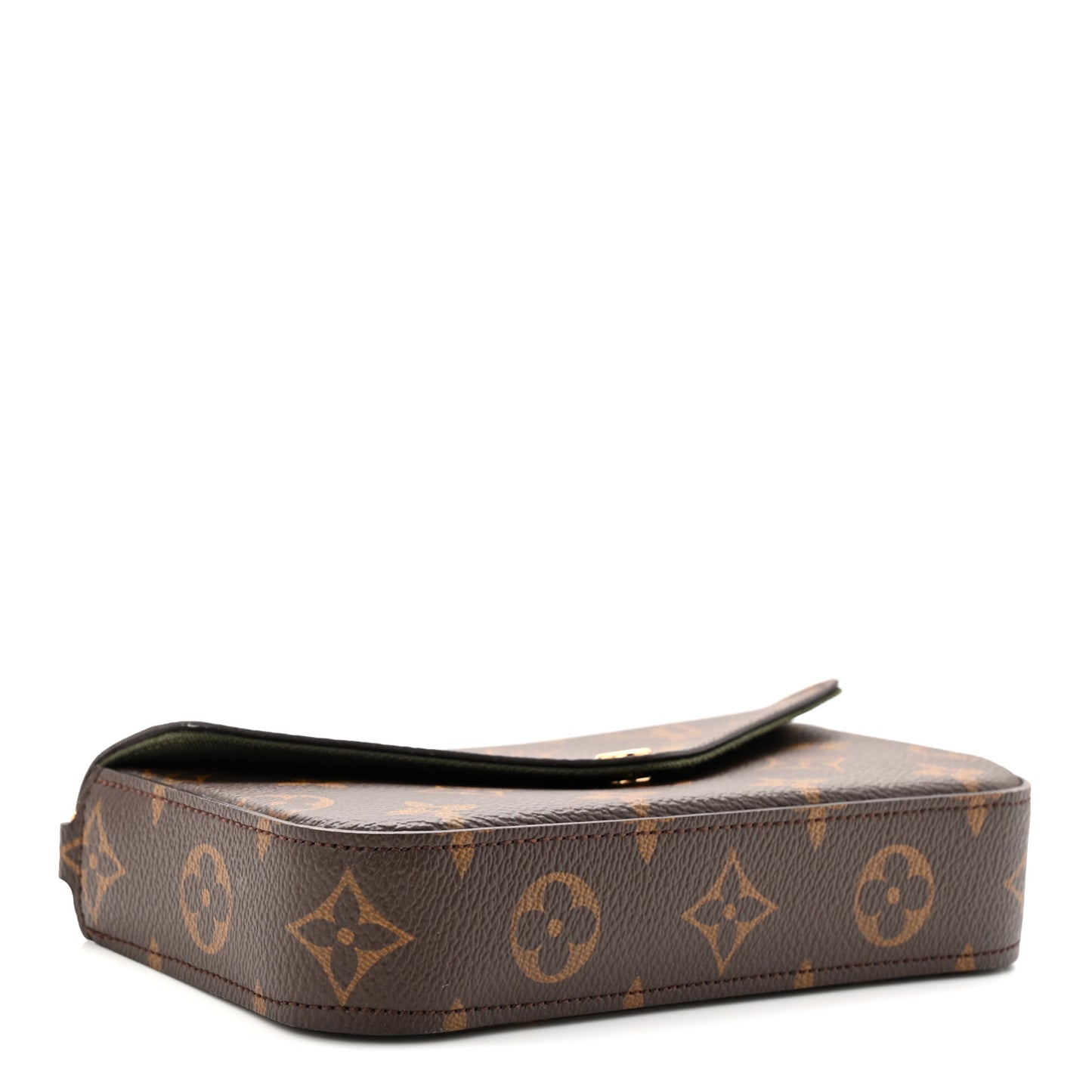 Monogram Felicie Strap & Go Kaki