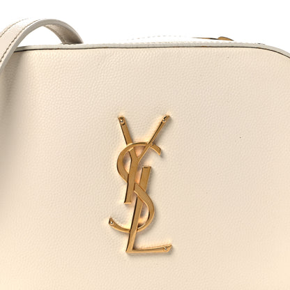 Saint Laurent Grain De Poudre Small Classic Monogram Camera Bag White 7 of 15