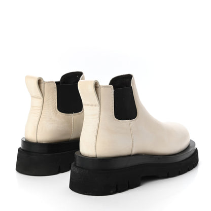 Bottega Veneta Calfskin The Lug Cropped Chelsea Boots 36 Sea Salt 4 of 9