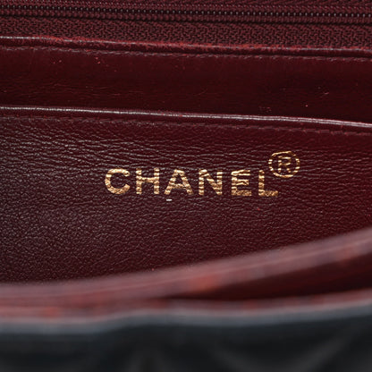 Chanel Lambskin Quilted CC Flap Shoulder Bag Navy 6 of 16