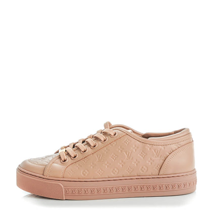 Louis Vuitton Calfskin Embossed Monogram Jazzy Sneakers 38 1 of 7