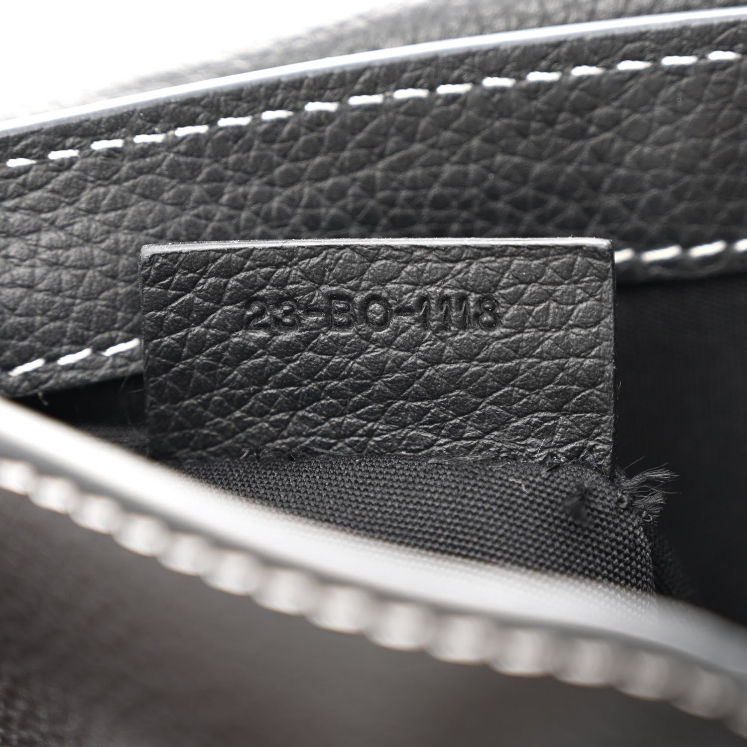Christian Dior X KAWS Grained Calfskin Saddle Pouch Black 7 of 10