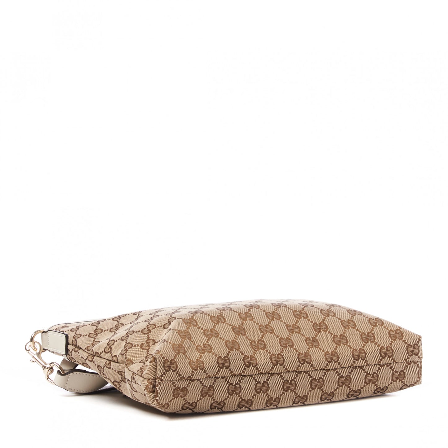 Monogram Medium Flat Messenger Bag Off White