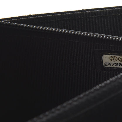 Chanel Aged Calfskin Chevron Quilted Reissue 2.55 Square Wallet On Chain WOC So Black 10 of 11