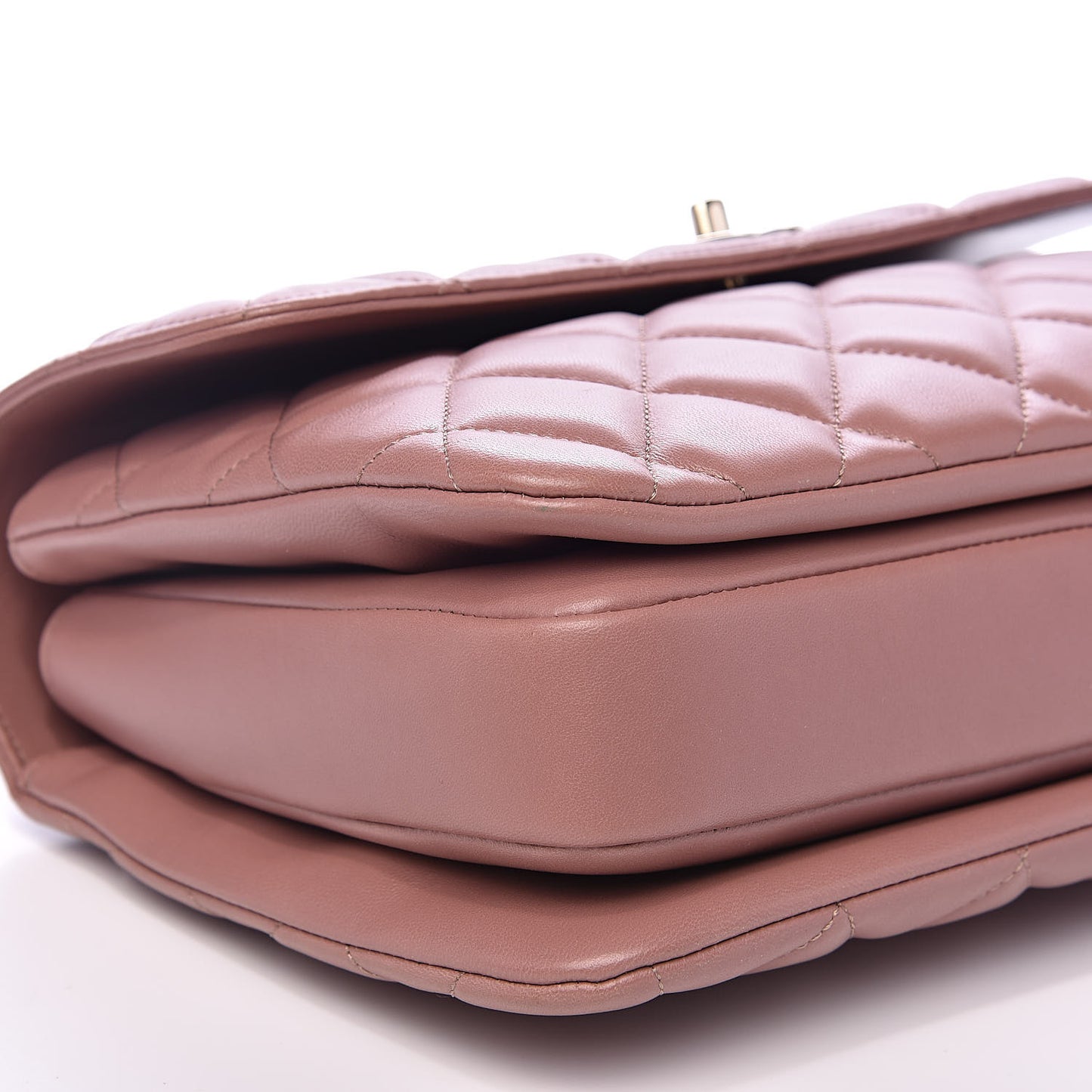 Lambskin Quilted Medium Trendy CC Flap Dual Handle Bag Pink