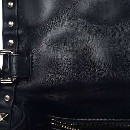 Valentino Garavani Lambskin VLTN Print Candystud Top Handle Bag Black 7 of 12