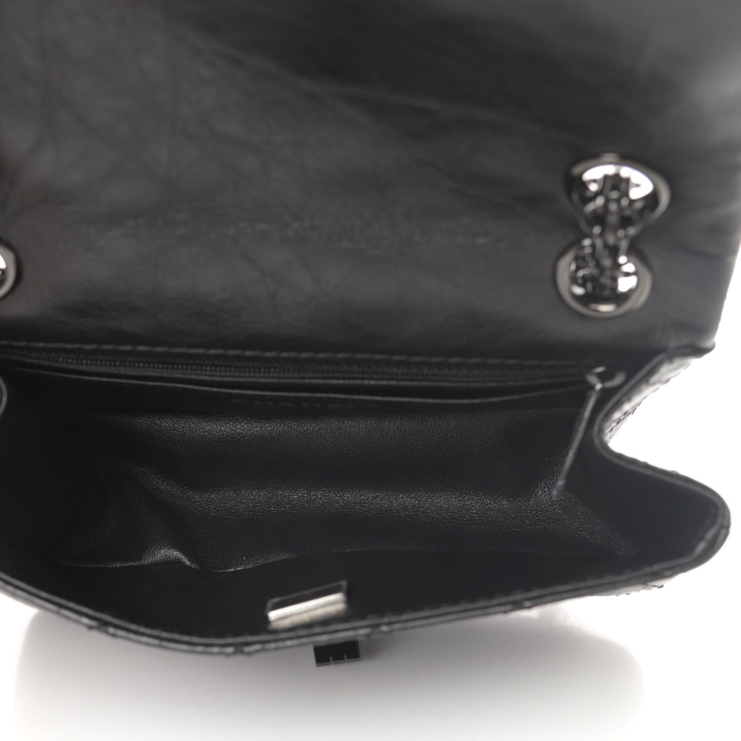 Chanel Aged Calfskin Quilted 2.55 Reissue Mini Flap So Black 5 of 13