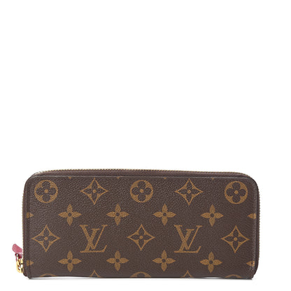 Louis Vuitton Monogram Clemence Wallet Fuchsia 1 of 6