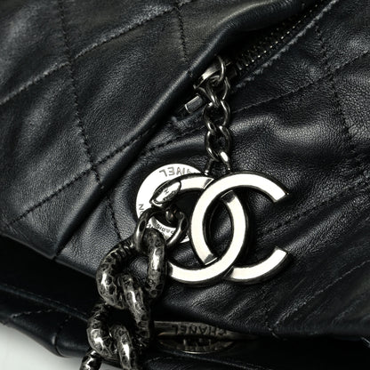 Chanel Lambskin Quilted Tote Black 7 of 8