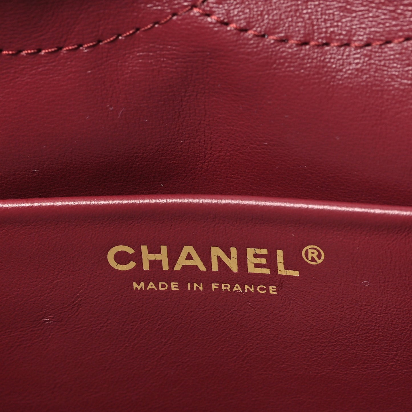 Grained Calfskin Small Souplissimo Maxi Flap Burgundy