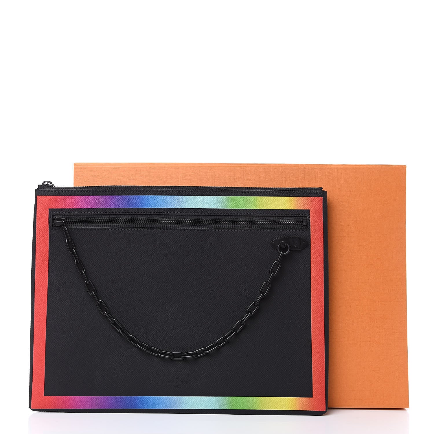 Louis Vuitton Taiga Rainbow Pochette A4 Black 10 of 10