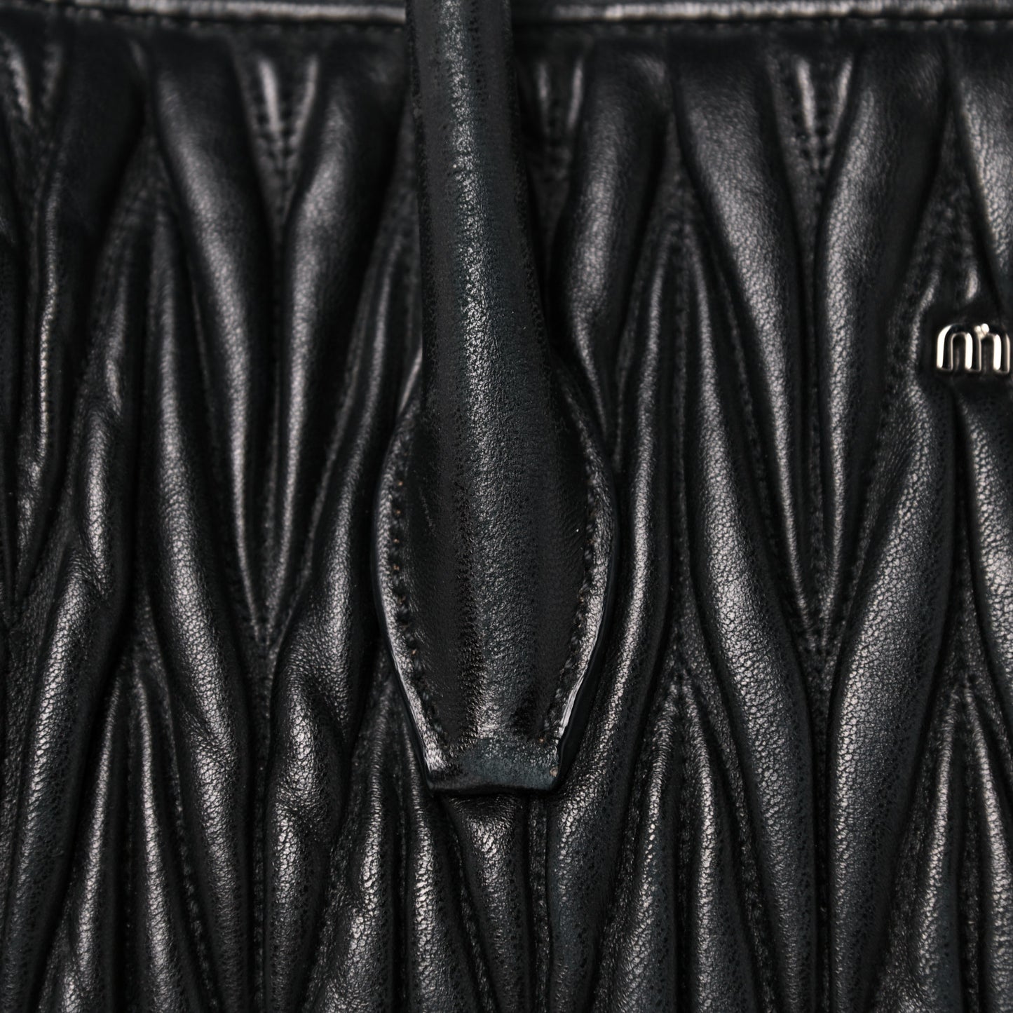 Nappa Matelasse Tote Black