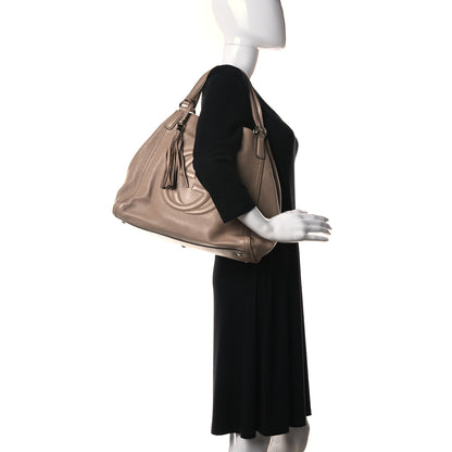 Gucci Pebbled Calfskin Medium Soho Shoulder Bag Camelia 2 of 18