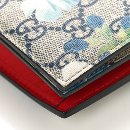 Gucci GG Supreme Monogram Blooms Chain Wallet Blue 8 of 8
