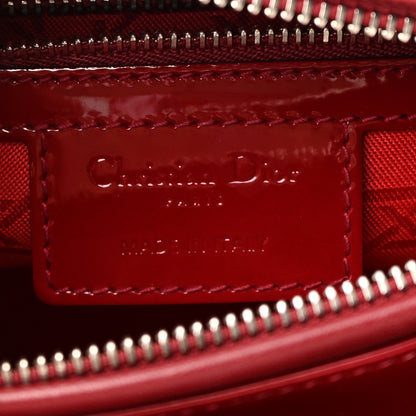 Christian Dior Patent Cannage Medium Lady Dior Red 4 of 11
