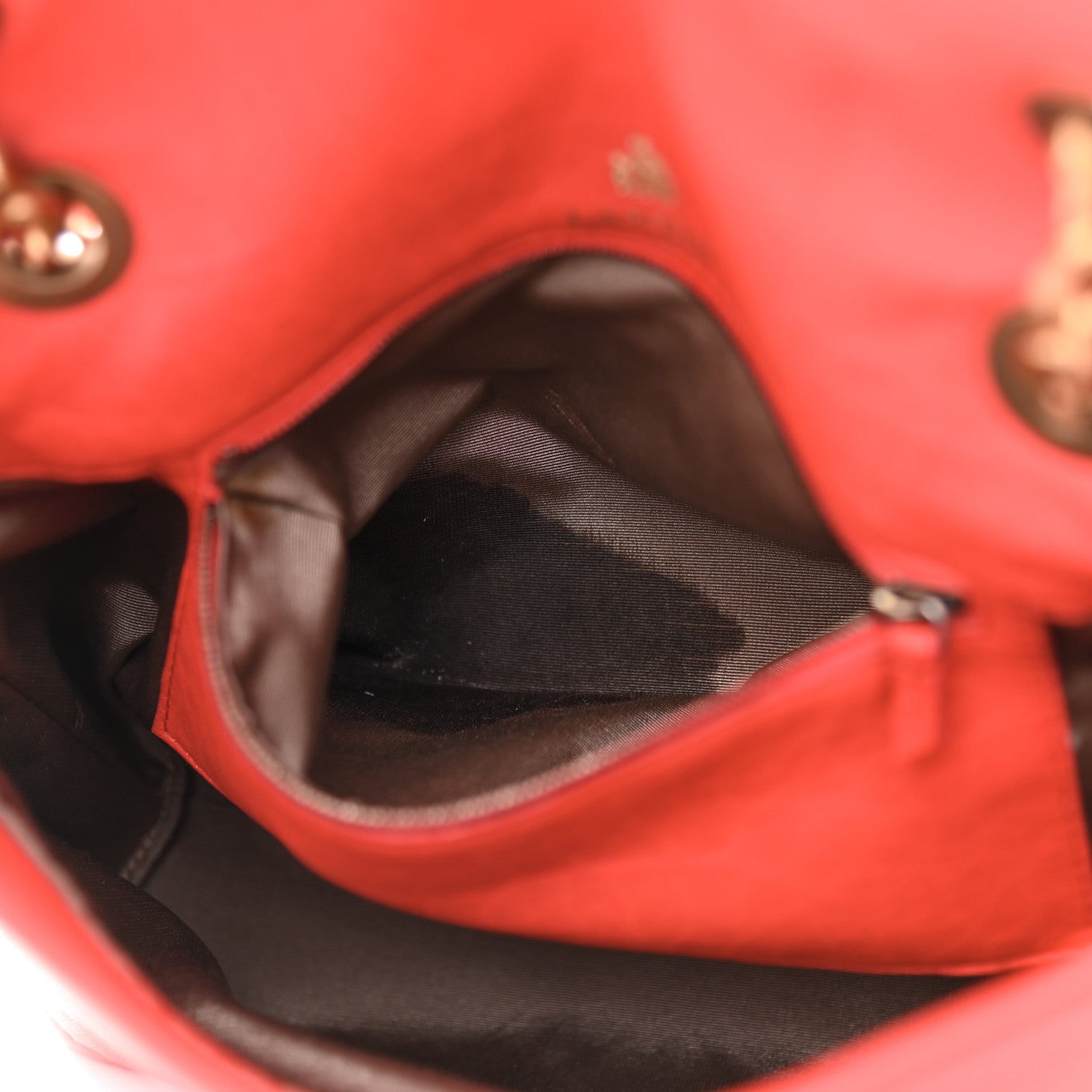 Lanvin Quilted Lambskin Happy Medium Shoulder Bag Coquelicot Orange 15 of 15