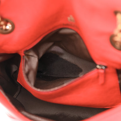Lanvin Quilted Lambskin Happy Medium Shoulder Bag Coquelicot Orange 15 of 15
