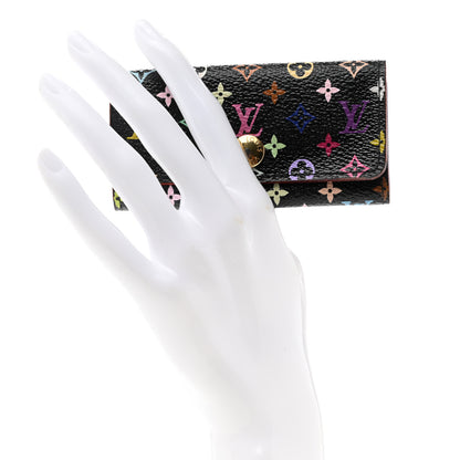 Louis Vuitton Monogram Multicolor Multicles 4 Key Holder Black Violet 2 of 6