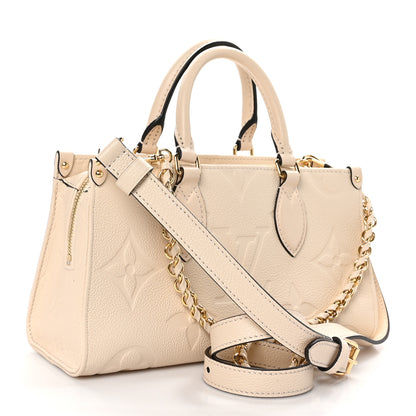 Louis Vuitton Empreinte Monogram Giant OnTheGo East West Creme 3 of 10