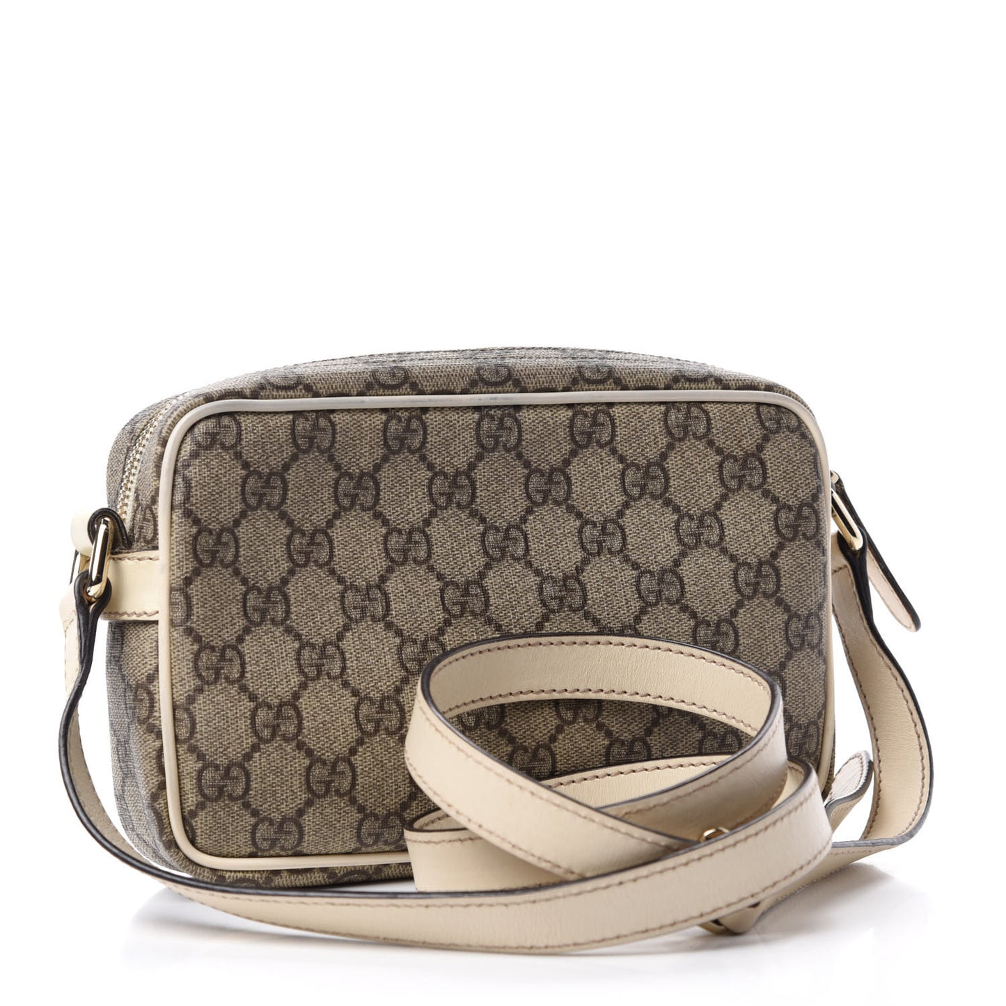 GG Plus Monogram Small Shoulder Bag Off White
