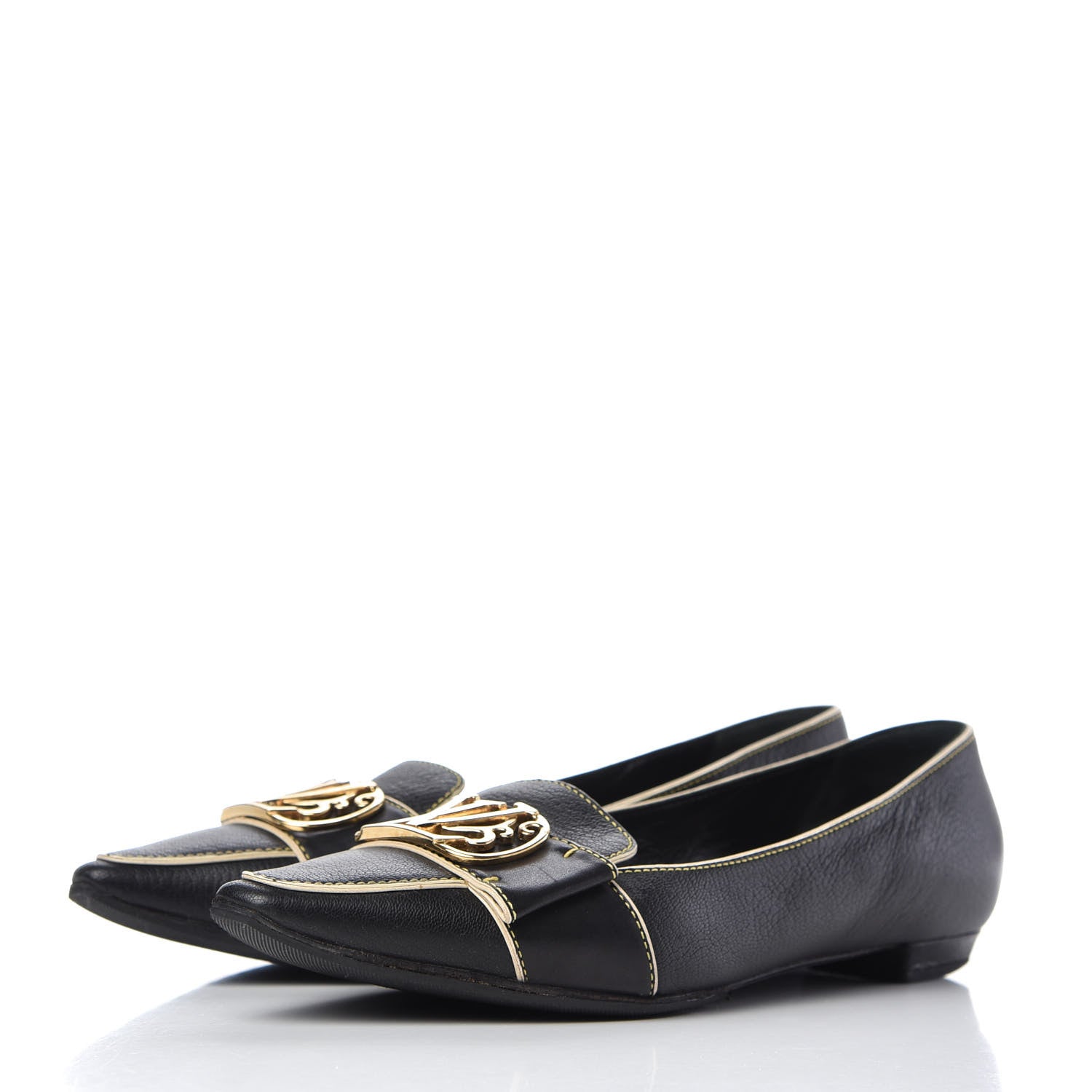 Louis Vuitton Suhali Flats 38 Black 3 of 9