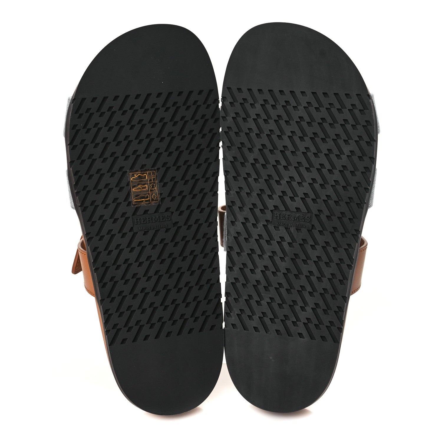 Hermes Denim Calfskin Womens Chypre Sandals 39 Bleu Clair Naturel 5 of 8