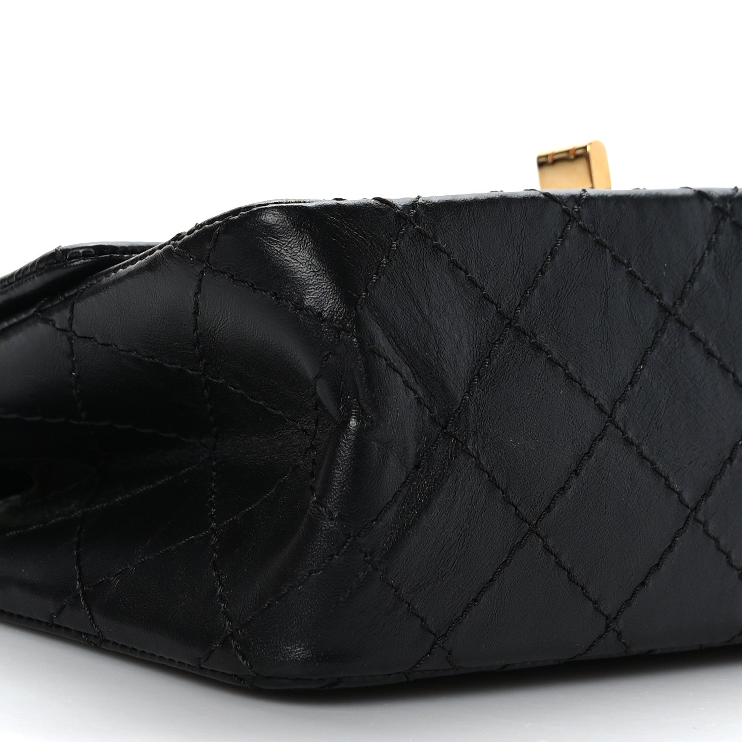 Chanel Aged Calfskin Quilted 2.55 Reissue Mini Flap Black 8 of 9