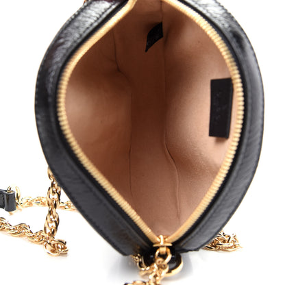 Gucci Suede Patent Web Mini Ophidia Round Shoulder Bag Black 5 of 9