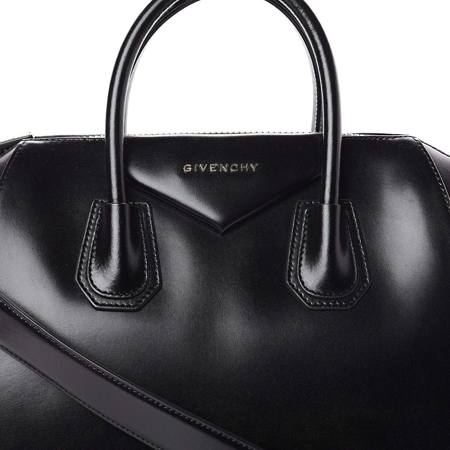 Givenchy Shiny Lord Calfskin Medium Antigona Black 5 of 7