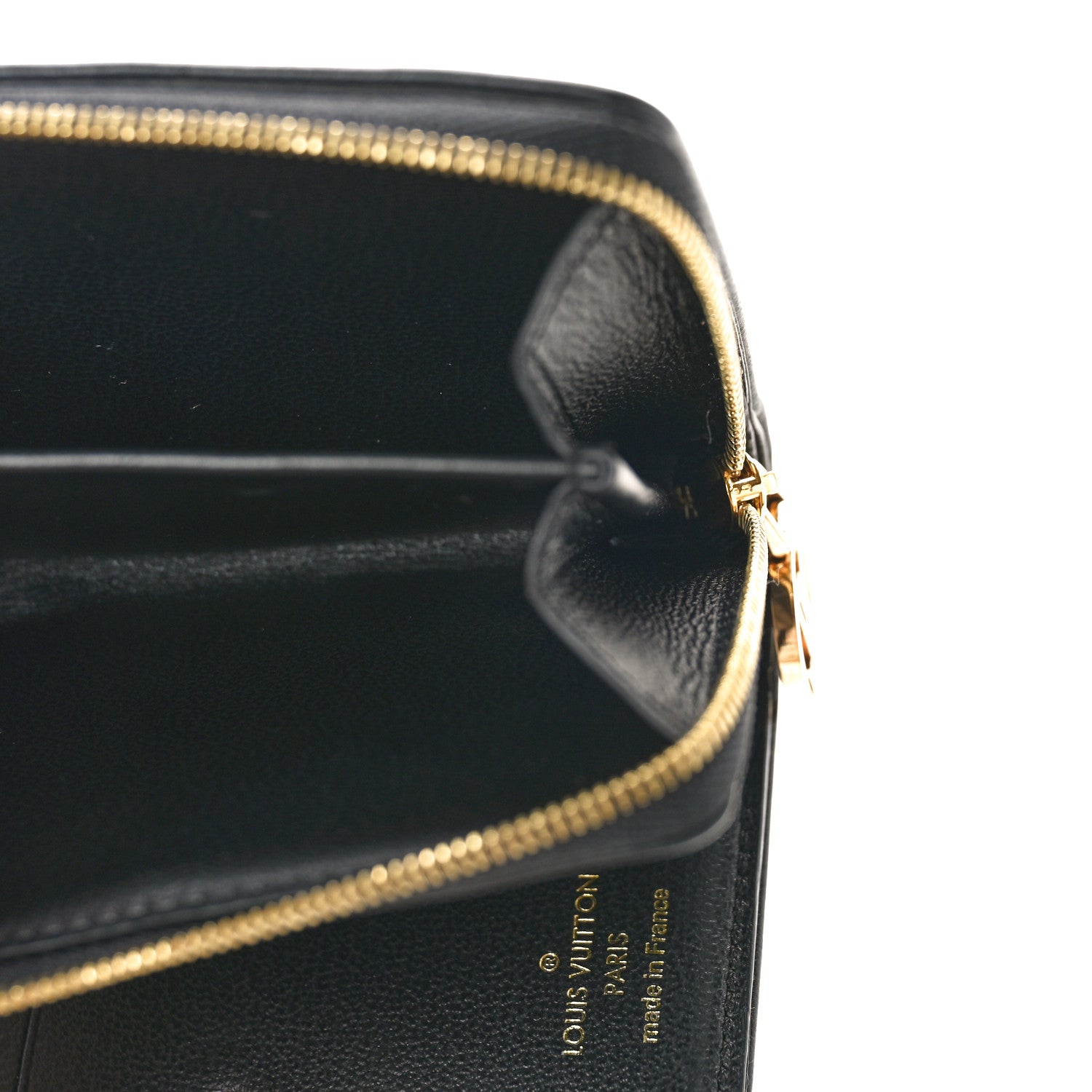 Louis Vuitton Lambskin Embossed Monogram Lou Coussin Wallet Black 6 of 9