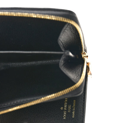 Louis Vuitton Lambskin Embossed Monogram Lou Coussin Wallet Black 6 of 9