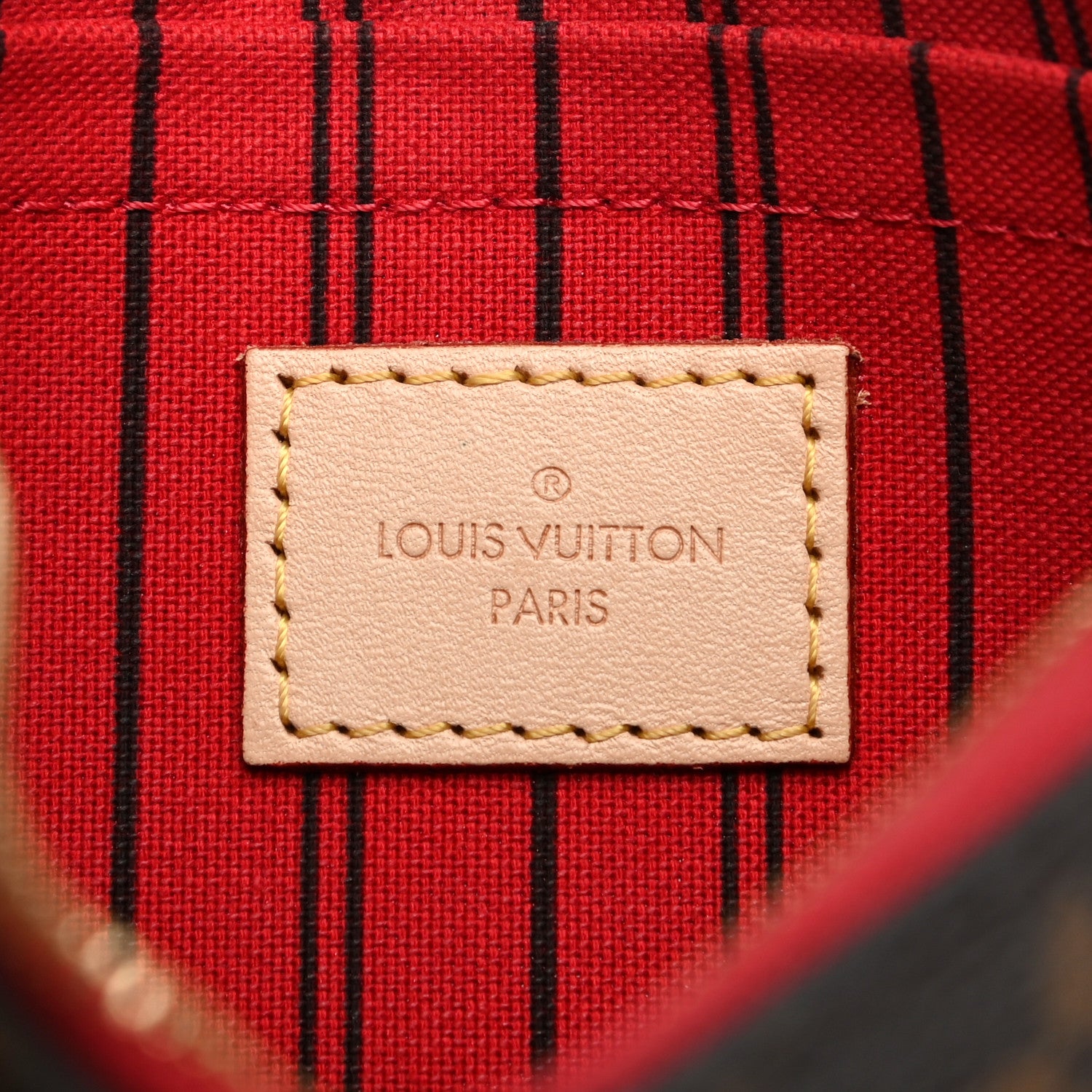 Louis Vuitton Monogram Neverfull MM GM Pochette Cherry 6 of 7