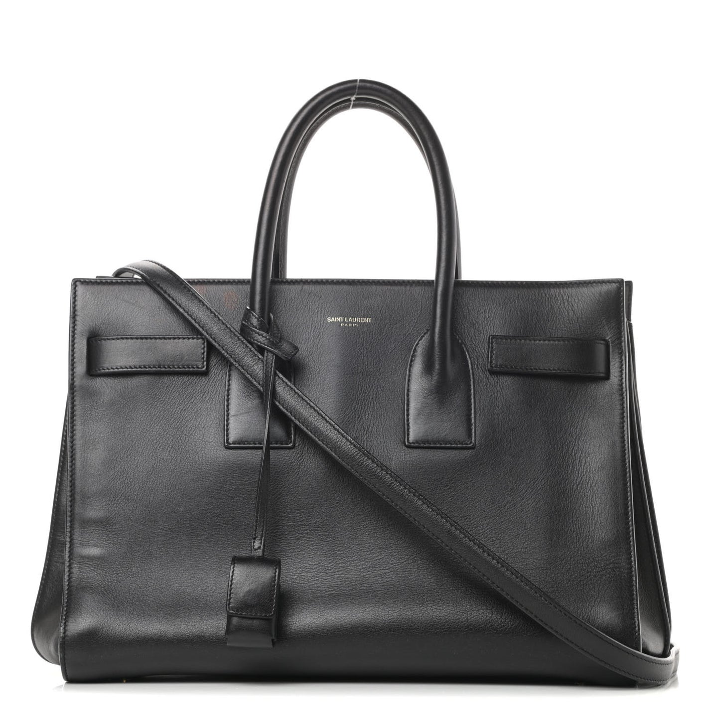 Calfskin Small Sac De Jour Black