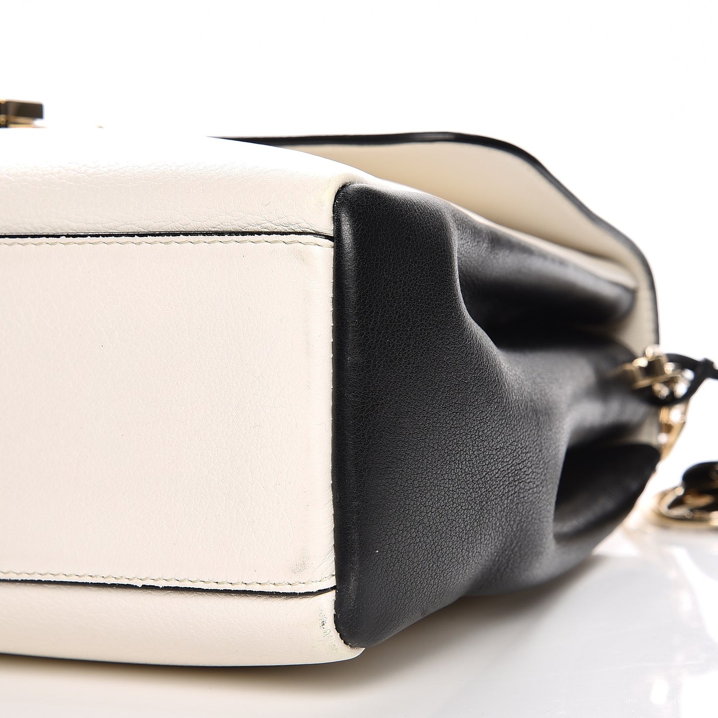 Calfskin Large Diorling Black Latte