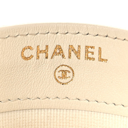 Chanel Caviar Quilted CC Logo Card Holder White 6 of 8