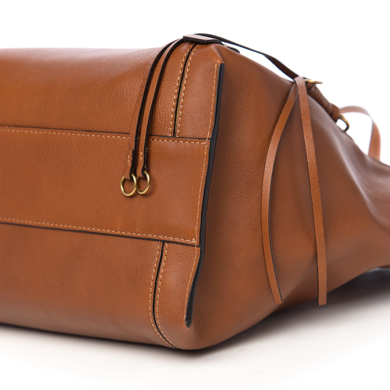 Chloe Smooth Calfskin Medium Milo Shopping Tote Caramel 7 of 8
