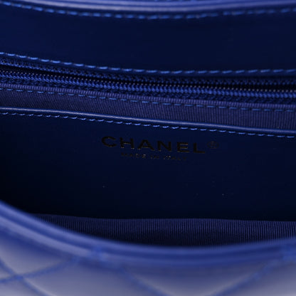 Chanel Lambskin Quilted Small Pillow Crush Flap Blue 6 of 10