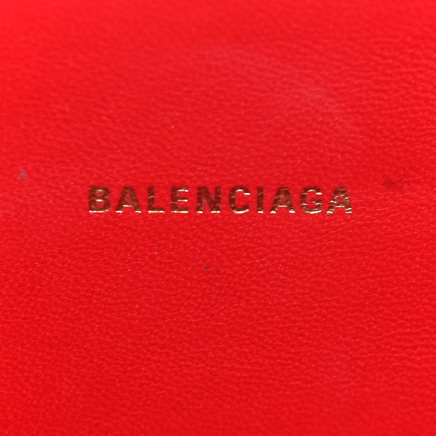 Balenciaga Shiny Box Calfskin Hourglass Top Handle Bag XS Bright Red 6 of 10