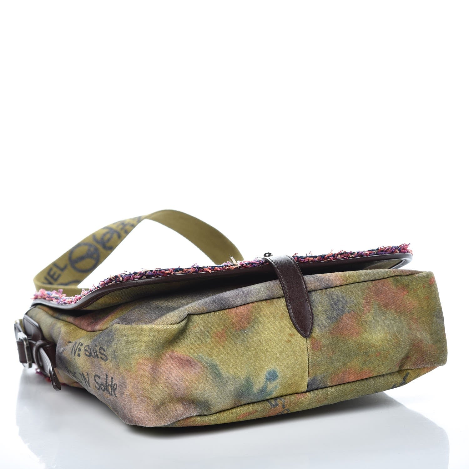 Chanel Washed Toile Graffiti On The Pavements Messenger Khaki Multicolor 4 of 7