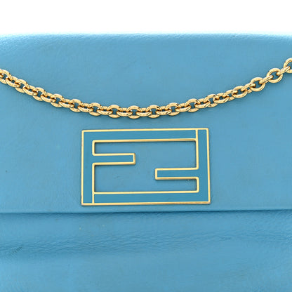 Fendi Vitello Flamingo Enamel Fendista Pouchette Crossbody Maldives 7 of 10