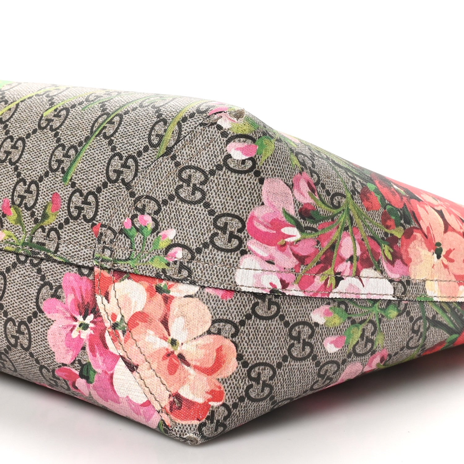 Gucci GG Supreme Monogram Blooms Medium Reversible Tote Beige Multicolor Dry Rose 15 of 19